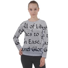 All of Life Come to Me with Ease Joy And Glory 2 Women s Long Sleeve Raglan Tee from ArtsNow.com