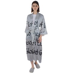 Maxi Satin Kimono 