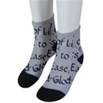 All of Life Come to Me with Ease Joy And Glory 2 Low Cut Socks