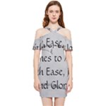 All of Life Come to Me with Ease Joy And Glory 2 Shoulder Frill Bodycon Summer Dress