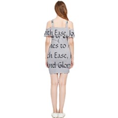 Shoulder Frill Bodycon Summer Dress 