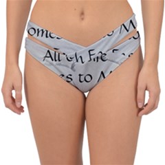 Double Strap Halter Bikini Bottoms 