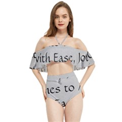 Halter Flowy Bikini Set  