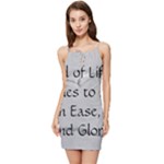 All of Life Come to Me with Ease Joy And Glory 2 Summer Tie Front Dress