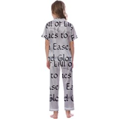 Kids  Satin Short Sleeve Pajamas Set 