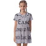 All of Life Come to Me with Ease Joy And Glory 2 Kids  Asymmetric Collar Dress