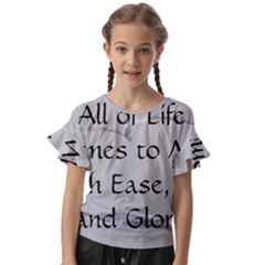 Kids  Cut Out Flutter Sleeves 