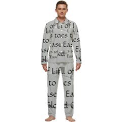 Men s Long Sleeve Velvet Pocket Pajamas Set 
