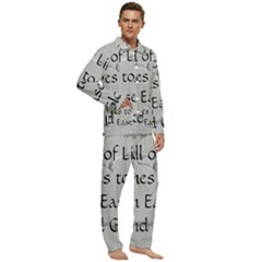 Men s Long Sleeve Velvet Pocket Pajamas Set 