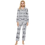 All of Life Come to Me with Ease Joy And Glory 2 Womens  Long Sleeve Velvet Pocket Pajamas Set