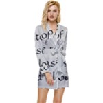 All of Life Come to Me with Ease Joy And Glory 2 Long Sleeve Satin Robe