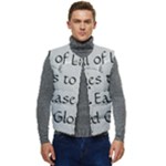 All of Life Come to Me with Ease Joy And Glory 2 Men s Short Button Up Puffer Vest	