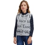 All of Life Come to Me with Ease Joy And Glory 2 Kid s Short Button Up Puffer Vest	