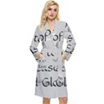 All of Life Come to Me with Ease Joy And Glory 2 Long Sleeve Velour Robe