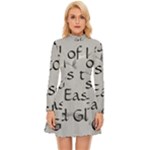 All of Life Come to Me with Ease Joy And Glory 2 Long Sleeve Velour Longline Dress