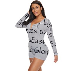 Long Sleeve Boyleg Swimsuit 