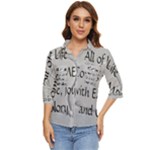All of Life Come to Me with Ease Joy And Glory 2 Women s Quarter Sleeve Pocket Shirt