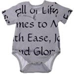 All of Life Come to Me with Ease Joy And Glory 2 Baby Short Sleeve Onesie Bodysuit