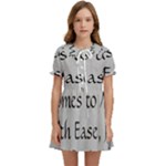 All of Life Come to Me with Ease Joy And Glory 2 Kids  Sweet Collar Dress