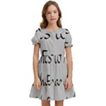 All of Life Come to Me with Ease Joy And Glory 2 Kids  Puff Sleeved Dress