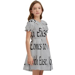 Kids  Bow Tie Puff Sleeve Dress 