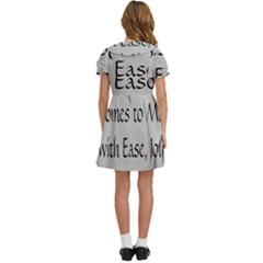 Kids  Bow Tie Puff Sleeve Dress 
