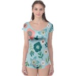 Flower Boyleg Leotard 