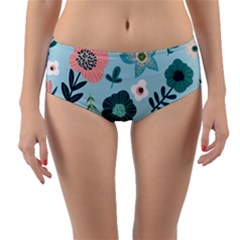 Reversible Mid-Waist Bikini Bottoms 