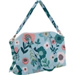 Flower Canvas Crossbody Bag