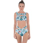 Flower Bandaged Up Bikini Set 