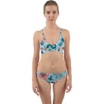 Flower Wrap Around Bikini Set