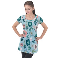 Puff Sleeve Tunic Top 