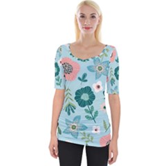 Wide Neckline T-Shirt 