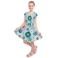 Kids  Short Sleeve Dress 