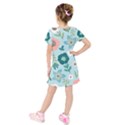 Kids  Short Sleeve Velvet Dress 