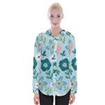 Flower Womens Long Sleeve Shirt