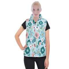 Flower Women s Button Up Vest from ArtsNow.com