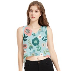 V-Neck Cropped Tank Top 