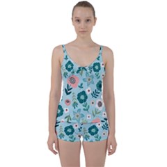 Tie Front Two Piece Tankini 