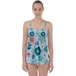 Flower Babydoll Tankini Set