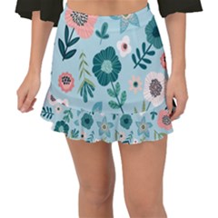 Fishtail Mini Chiffon Skirt 