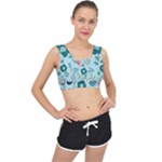 Flower V-Back Sports Bra