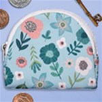 Flower Horseshoe Style Canvas Pouch