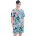 Flower Men s Mesh Tee and Shorts Set