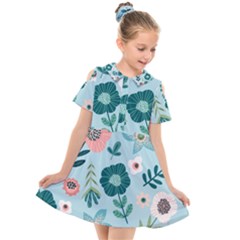 Kids  Short Sleeve Shirt Dress 