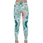 Flower Lightweight Velour Classic Yoga Leggings