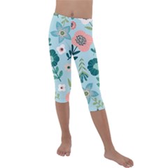 Kids  Lightweight Velour Capri Leggings  