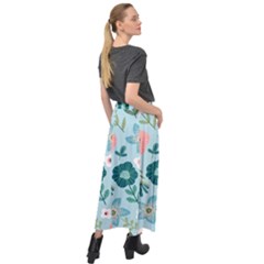 Velour Split Maxi Skirt 