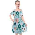 Flower Kids  Cut Out Shoulders Chiffon Dress