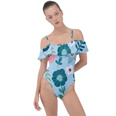 Frill Detail One Piece Swimsuit 